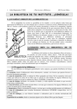 ACTIVIDADES libre disposicion biblioteca