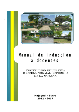 Manual de inducción a docentes - Institución Educativa Escuela
