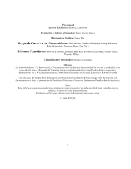Personal Consultante Invitado: Stanley Ducharme