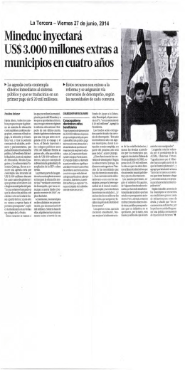El Mercurio — Viernes 27 de junio, 2014