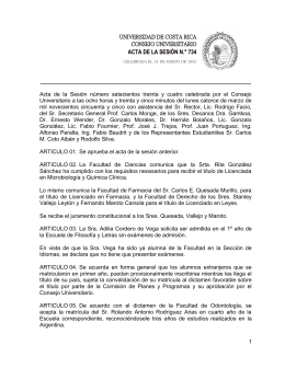 ACTA DE LA SESION 0734