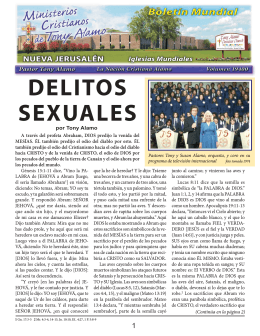 Delitos Sexuales - Tony Alamo Christian Ministries