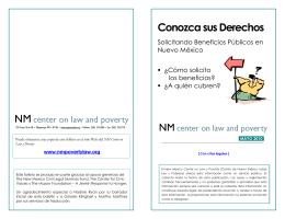Conozca sus Derechos - New Mexico Center on Law and Poverty