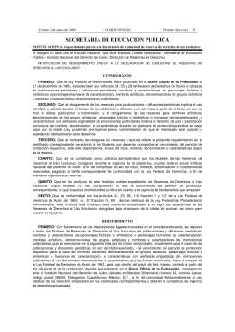 SECRETARIA DE EDUCACION PUBLICA - Diario-o