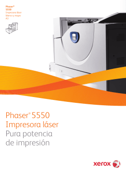 Phaser® 5550 Impresora láser Pura potencia de impresión