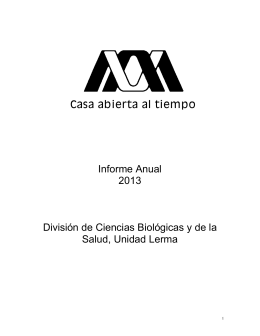 Informe 2013 - Universidad Autónoma Metropolitana