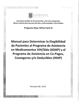 Manual para Determinar la Elegibilidad