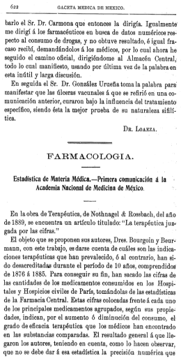barlo el Sr. Dr. Carmona que entonces la dirigía. Igualmente: