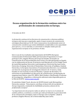 Escasa organización de la formación continua entre los