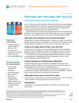 PE2291S Auvi-Q Recall-Spanish
