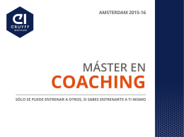 Folleto de Máster en Coaching Ámsterdam