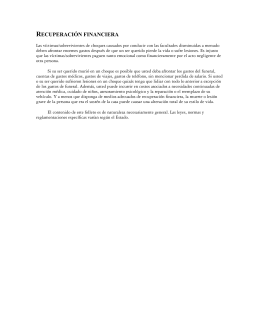 RECUPERACIÓN FINANCIERA