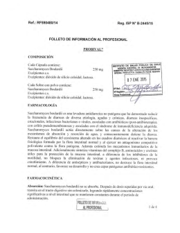 Probival polvo liofilizado para solución oral 250 mg en sobres