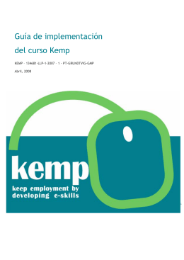 Guía de implementación del curso Kemp