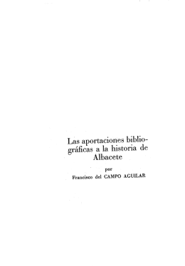 Las aportaciones biblio - Universidad de Castilla