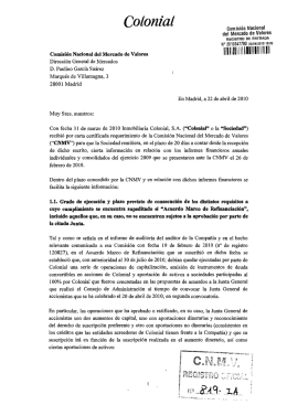Sí - Comisión Nacional del Mercado de Valores