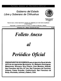 Gobierno del Estado - H. Congreso del Estado de Chihuahua