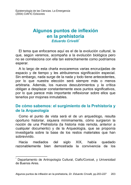 Algunos puntos de inflexión