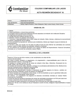 Acta 16 p.1 - Colegio Comfamiliar Los Lagos
