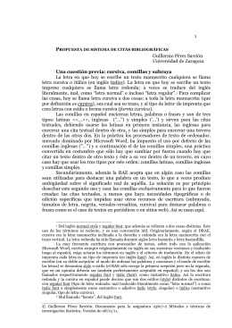 Propuesta de sistema de citas bibliográficas