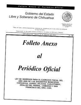 Folleto Anexo al - H. Congreso del Estado de Chihuahua