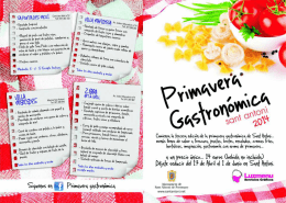 Primavera gastronomica folleto 2014