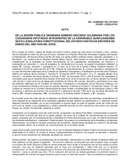 acta de la sesión pública ordinaria número dieciséis celebrada por