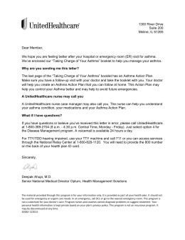 Asthma ER-Inpatient Insert