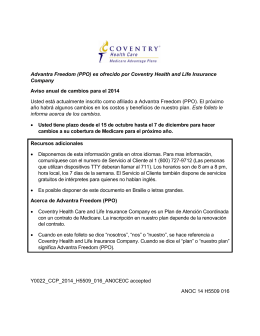 Advantra Freedom (PPO) - Coventry Medicare: Home