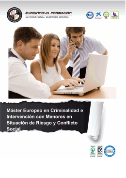 Máster Europeo en Criminalidad e Intervención con Menores en