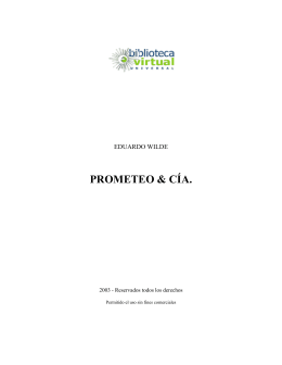 PROMETEO & CÍA. - Biblioteca Virtual Universal