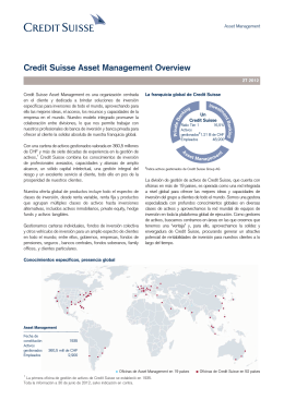 und profile - Credit Suisse