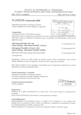 Anexo 3 Circular Influenza Folleto Profesional Fluazur Timbrado ISP