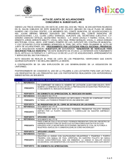 acta de junta de aclaraciones concurso n. sub2013/atl-09