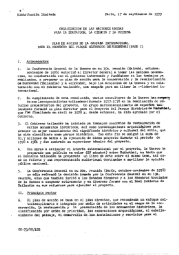Plan of action for the International Campaign for the Sukhothai