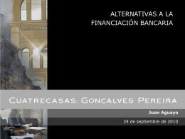 Presentación "Alternativas a la financiación bancaria"