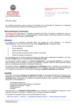 Estimados colegas: Les remitimos información sobre el proceso de