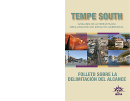 Tempe South Scoping Brochure Spanish.indd