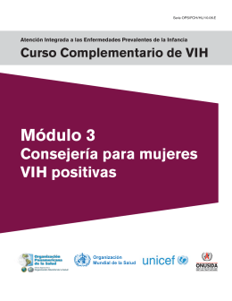 Módulo 3 Consejería para mujeres VIH positivas