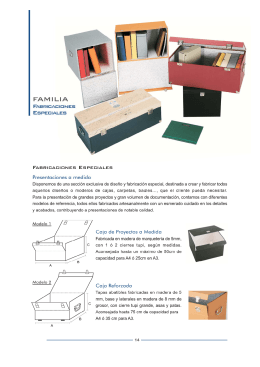 Folleto Caja Artesanales