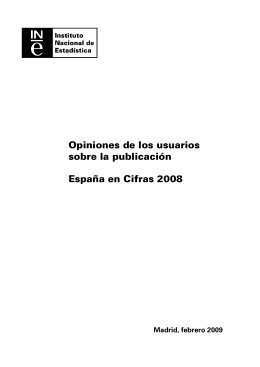 Opiniones de los usuarios sobre el España en cifras 2008.