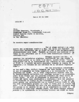 Letter from Tobias Berelejis to Salomon Cymerman