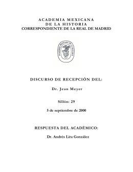 Jean Meyer - Academia Mexicana de la Historia