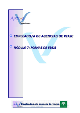 módulo 7: formas de viaje