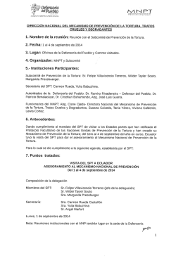MEMORIAVISITADEL SUBCOMITE