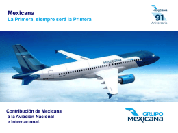 Mexicana de Aviación…