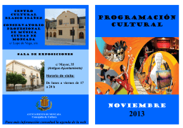 FOLLETO PROGRAMACION CULTURAL NOVIEMBRE 2013-C