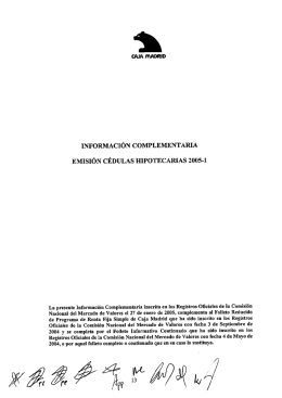 INFORMACIÓN COMPLEMENTARIA