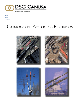 CATALOGO DE PRODUCTOS ELECTRICOS - DSG