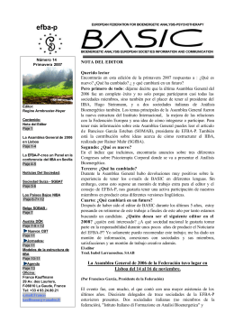 efba-p - European Federation for Bioenergetic Analysis
